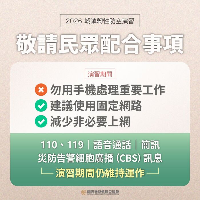 城鎮韌性（防空）演習