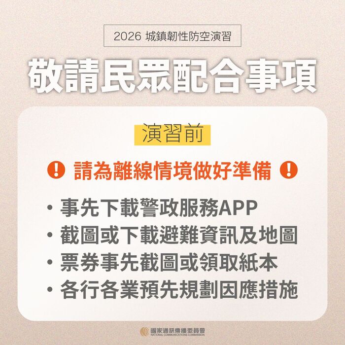 城鎮韌性（防空）演習