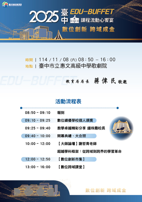 2025臺中EDU-BUFFET課程流動心饗宴圖片