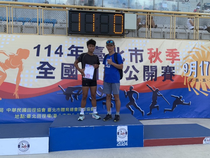 王禮安國男組100公尺第八名圖片