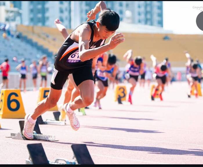 吳文傑100公尺第六名200公尺第七名圖片